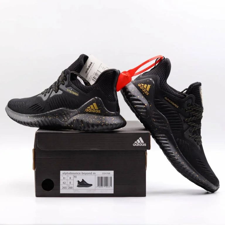 ADIDAS ALPHABOUNCE BEYOND M Black Gold CG4768 brandedshoes.lk