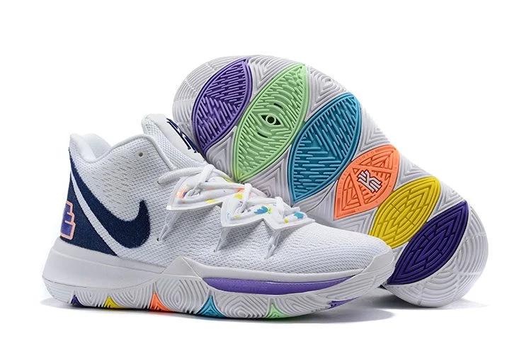 Kyrie 5 white/deep royal hotsell blue/glacier blue