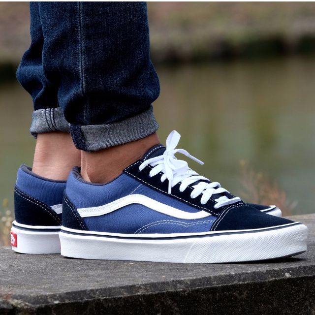 VANS – OFF THE WALL ‘Old Skool /Navy Blue & White /VN000D3HNVY ...